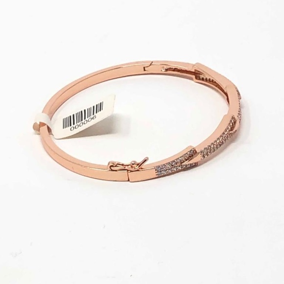 18K Gold OverLay 925KSterling SilverWithCZBracelet - Picture 3 of 6